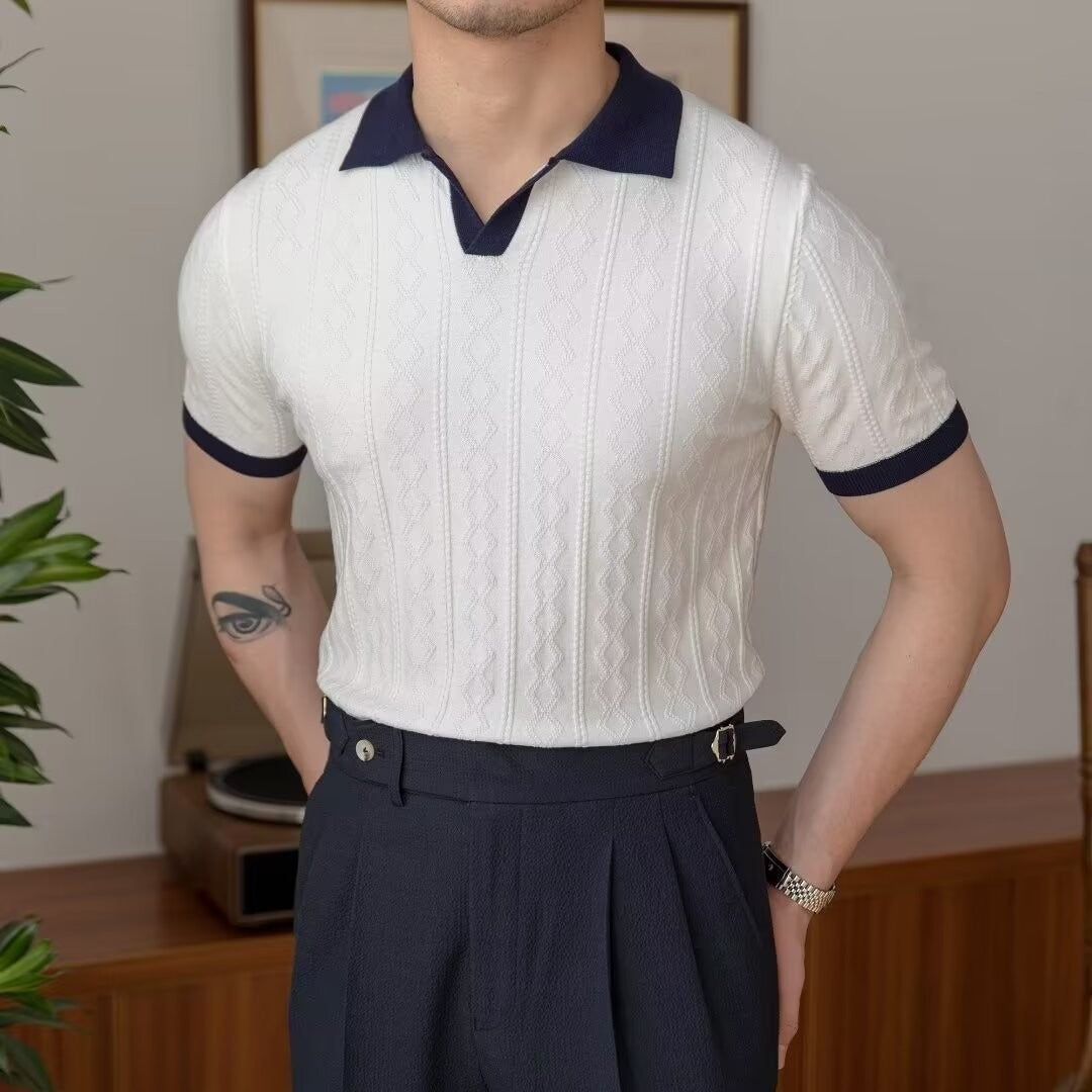 Koszulka polo Slim Fit Color Block Idealna na lato