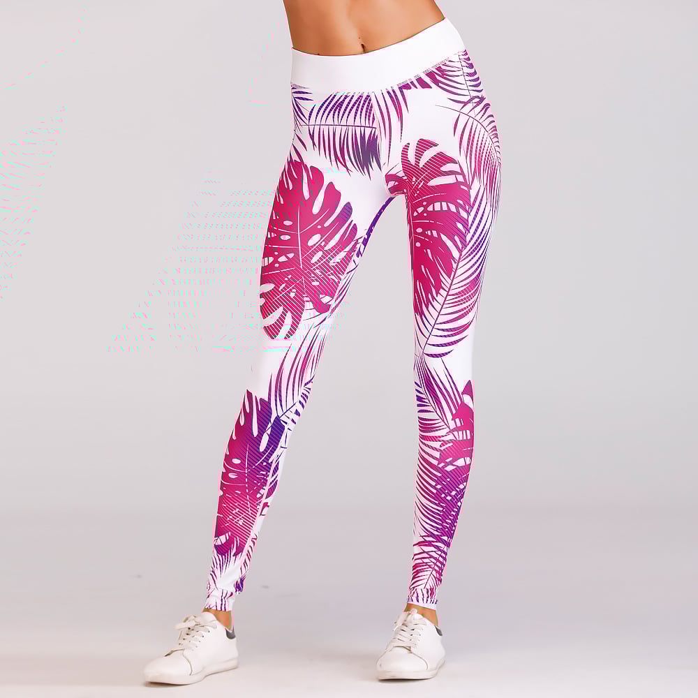Legginsy Do Jogi Z Czerwonym Wzorem I Wysoką Elastycznością Idealne Na Wiosnę Jesień Zimę