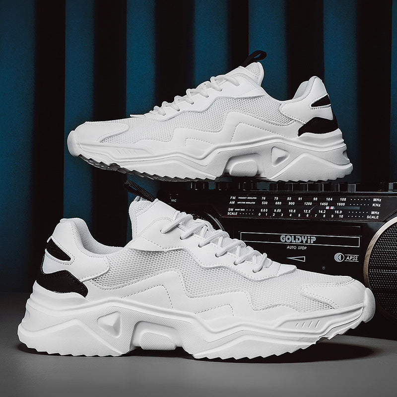 Siatkowe Oddychające Sneakersy na Grubej Podeszwie z Lekką Konstrukcją | Idealne na Każdą Porę Roku