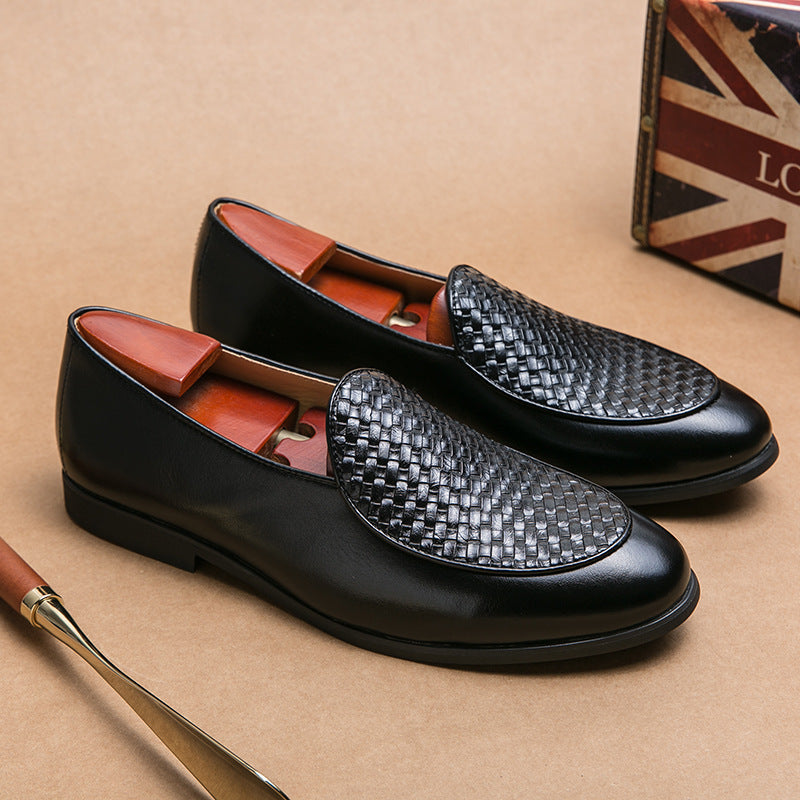 Męskie Lekkie Skórzane Loafery z Szpiczastym Nosem i Konstrukcją Slip-On | Idealne na Każdą Porę Roku