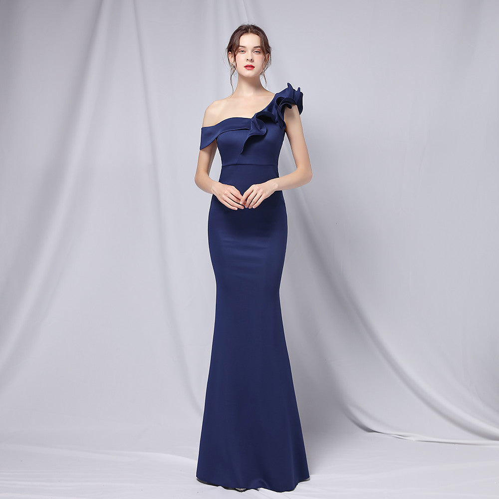Elegancka Sukienka Wieczorowa Fishtail | Idealna na Jesień i Zimę
