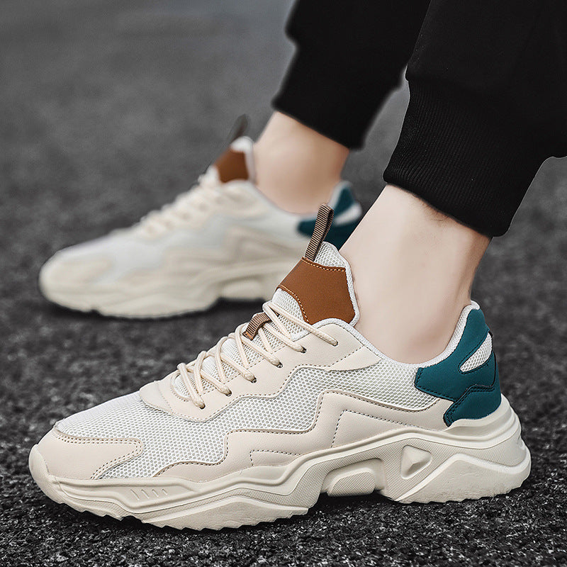 Siatkowe Oddychające Sneakersy na Grubej Podeszwie z Lekką Konstrukcją | Idealne na Każdą Porę Roku