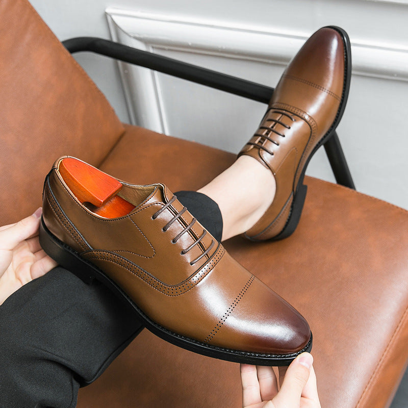 Męskie Skórzane Buty Oxford z Wiązaniem | Idealne na Każdą Porę Roku