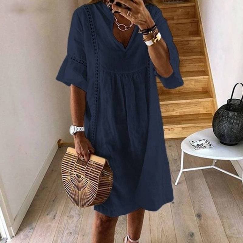 Zwiewna Boho Sukienka z Koronkowymi Detalami | Idealna na Lato