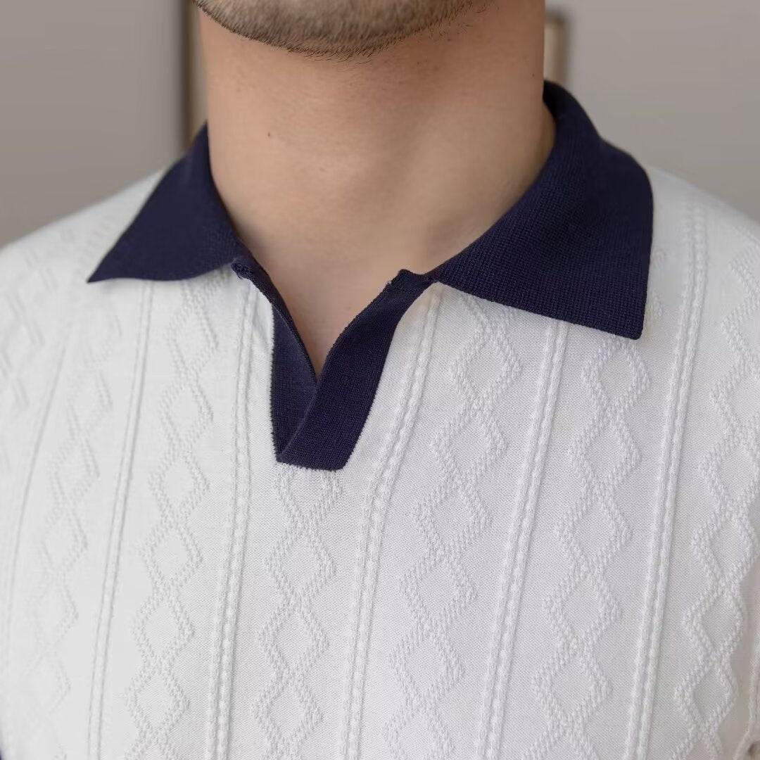 Koszulka polo Slim Fit Color Block Idealna na lato