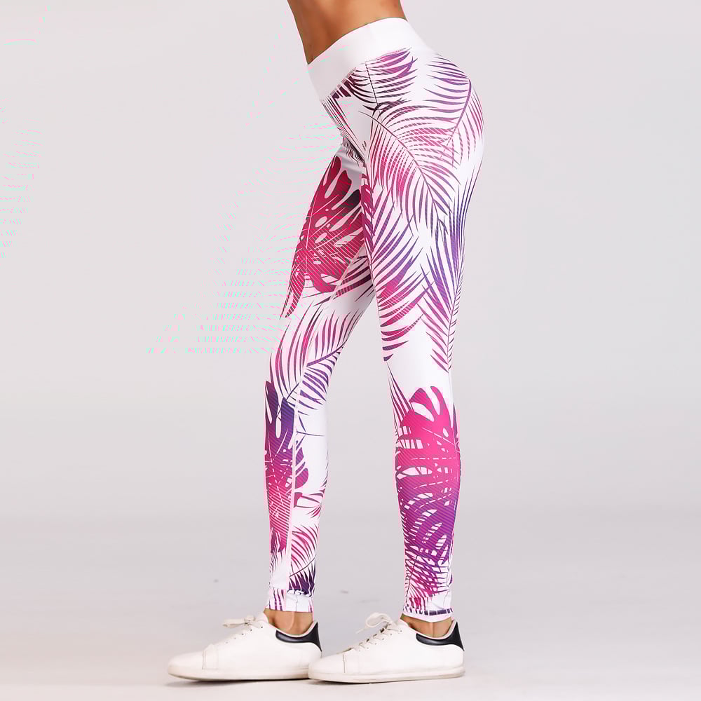 Legginsy Do Jogi Z Czerwonym Wzorem I Wysoką Elastycznością Idealne Na Wiosnę Jesień Zimę
