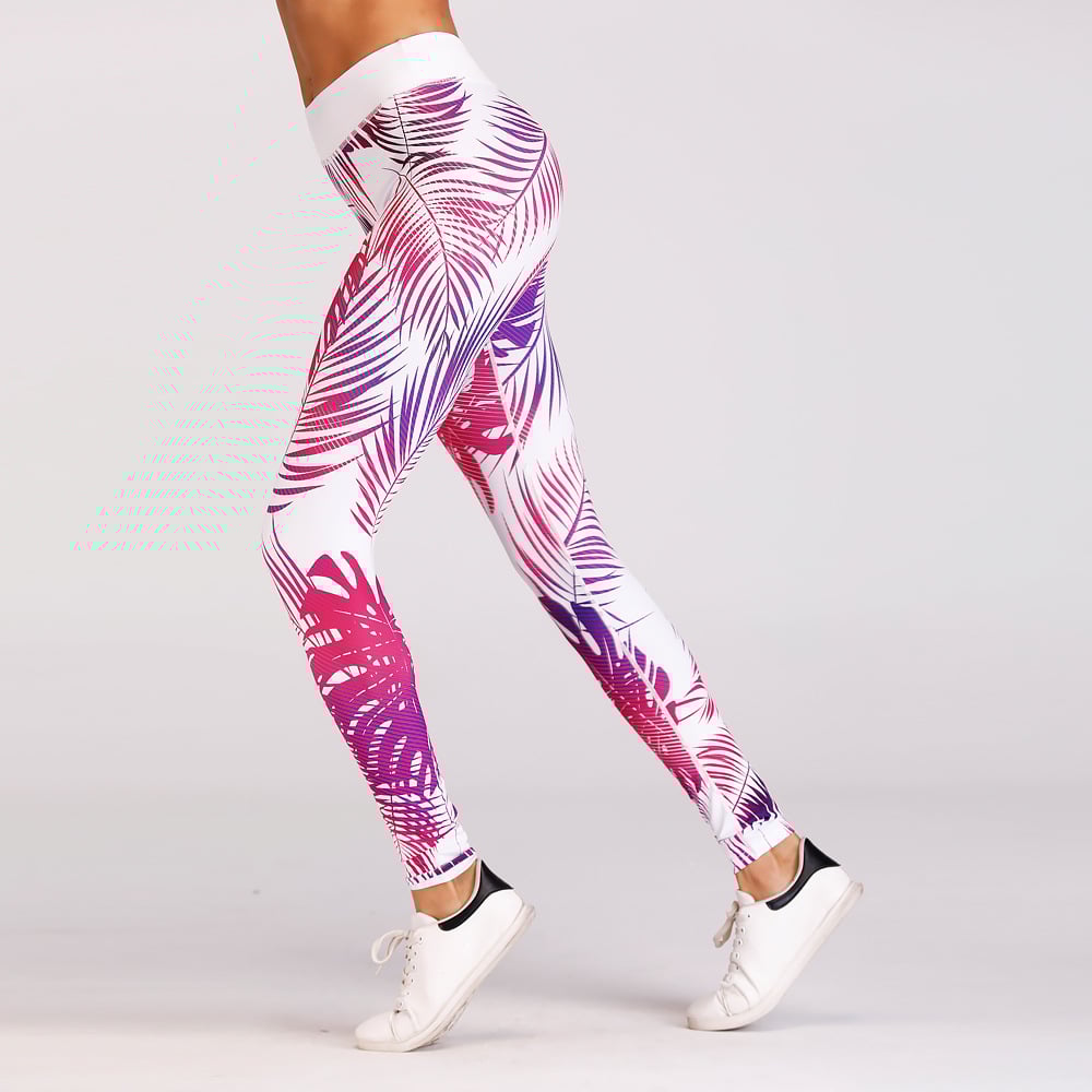 Legginsy Do Jogi Z Czerwonym Wzorem I Wysoką Elastycznością Idealne Na Wiosnę Jesień Zimę