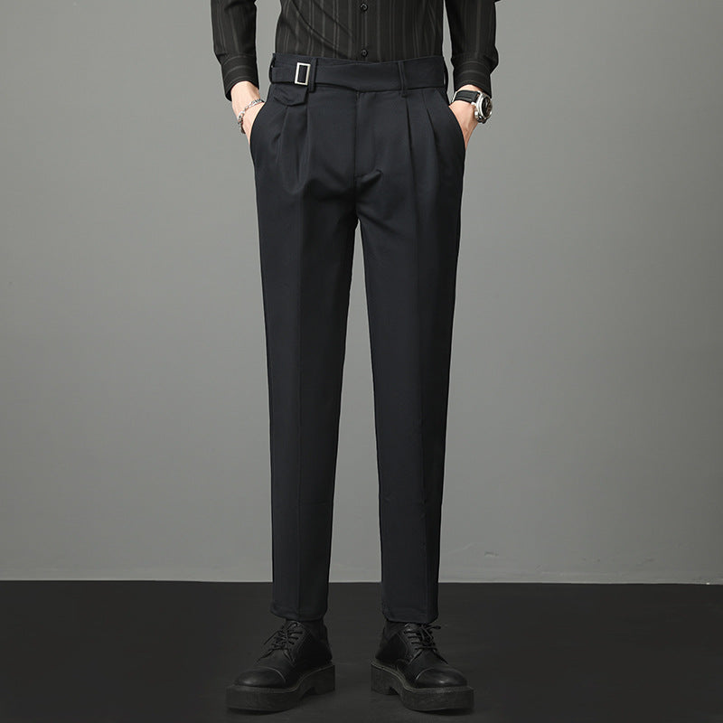 Męskie Garniturowe Spodnie Slim Fit | Idealne na Jesień