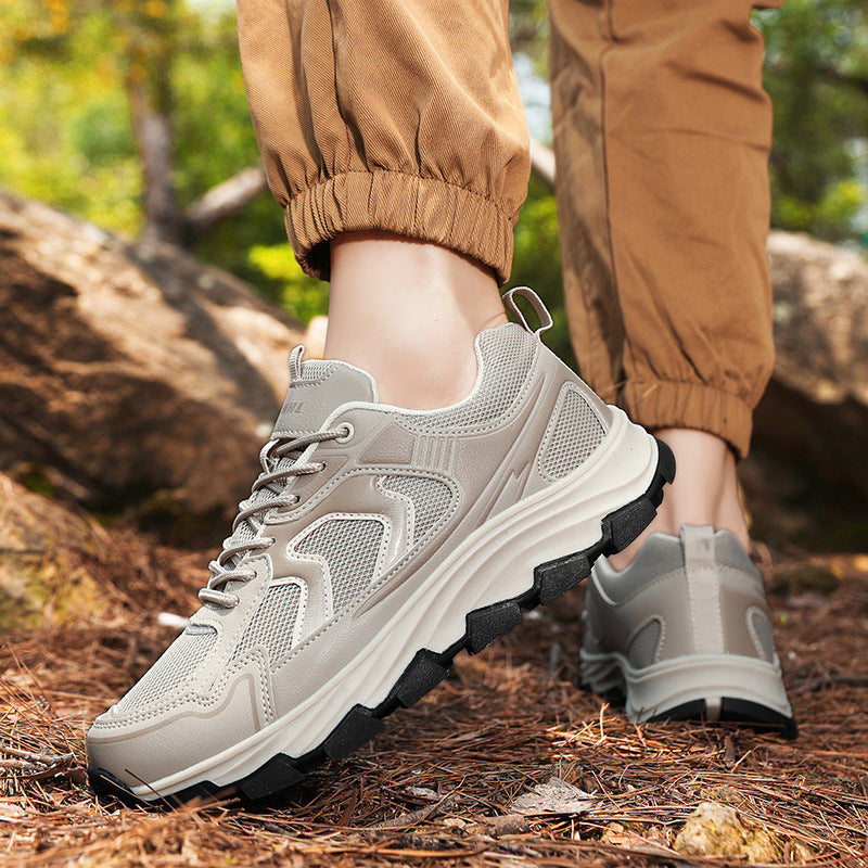 Męskie Buty Trekkingowe z Gumową Podeszwą | Idealne na Każdą Porę Roku