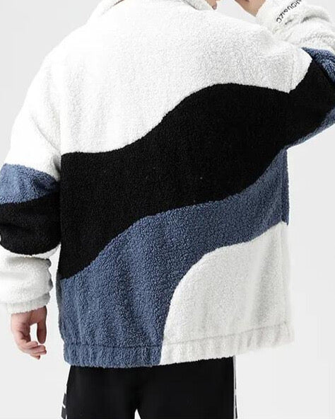 Stylowa Kurtka Fleece dla Mężczyzn z Zamek i Kieszeniami