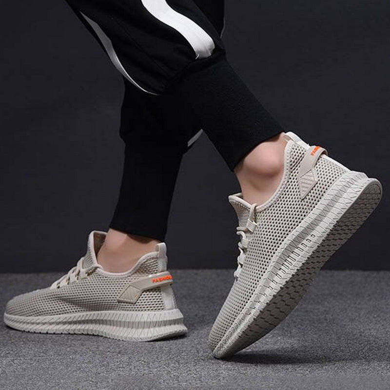 Męskie Buty Sportowe z Oddychającą Siatką i Elastyczną Podeszwą