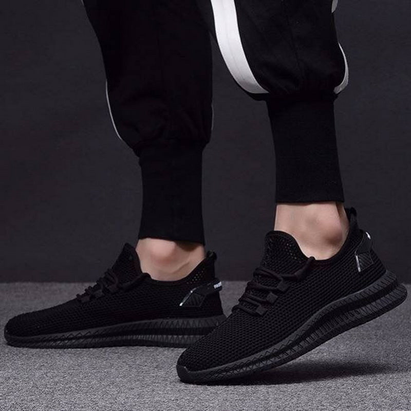 Męskie Buty Sportowe z Oddychającą Siatką i Elastyczną Podeszwą