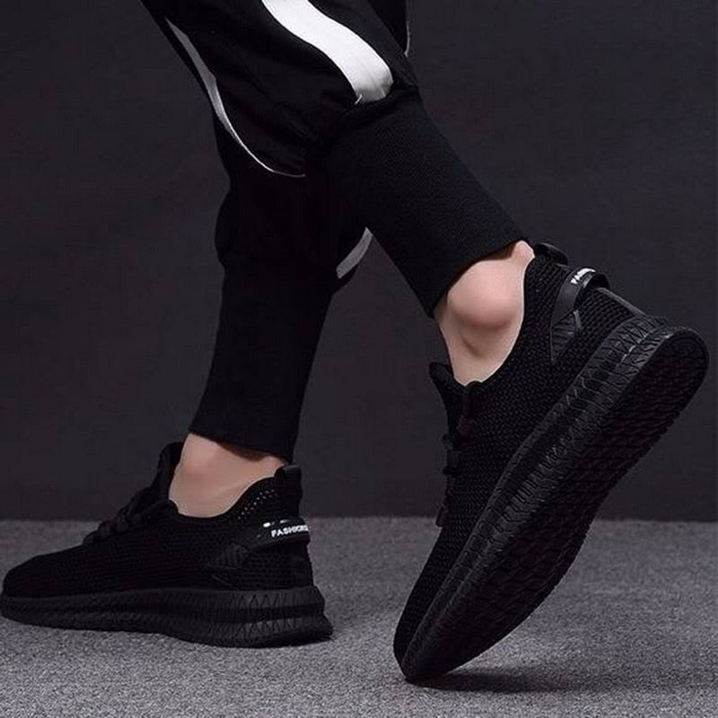 Męskie Buty Sportowe z Oddychającą Siatką i Elastyczną Podeszwą