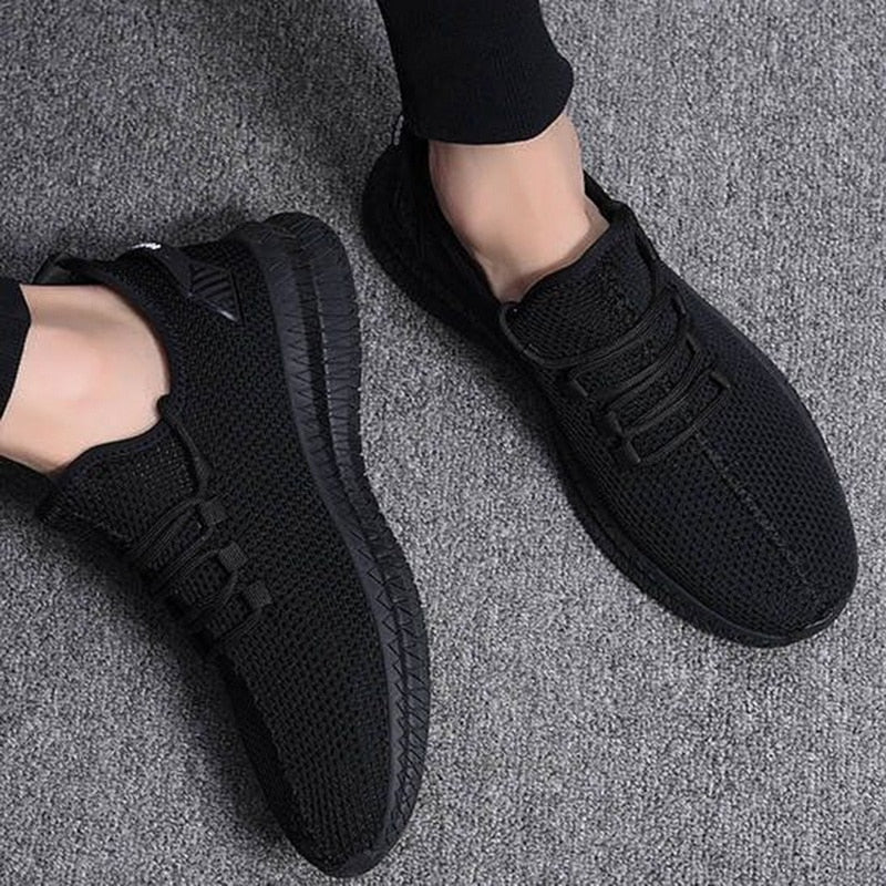 Męskie Buty Sportowe z Oddychającą Siatką i Elastyczną Podeszwą