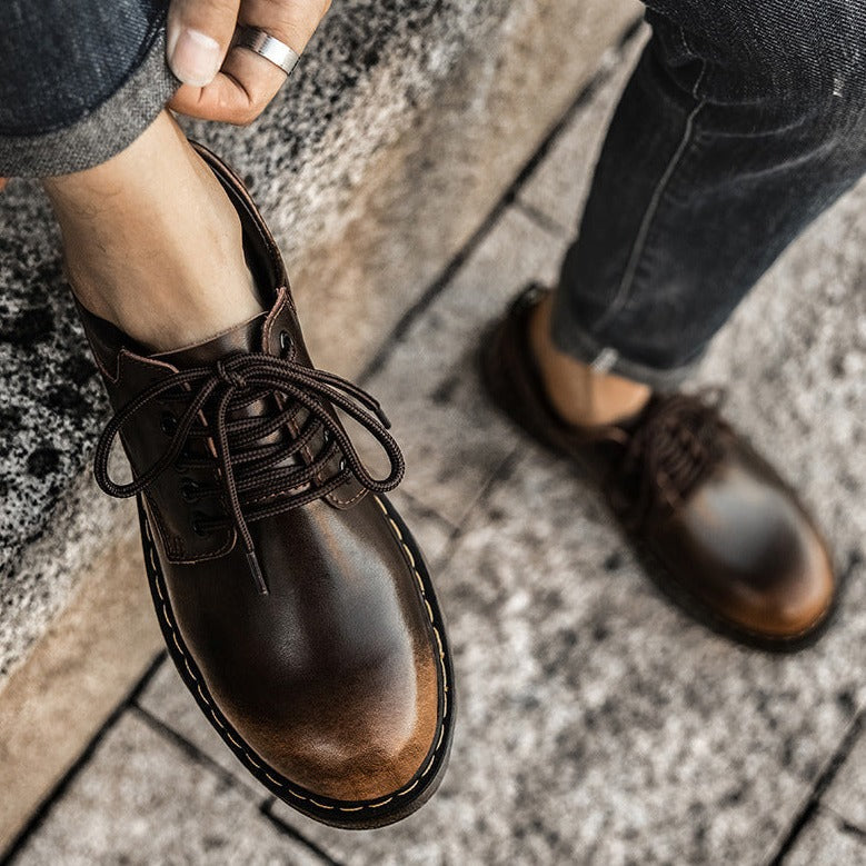 Komfortowe klasyczne skórzane buty męskie | Idealne na każdą porę roku