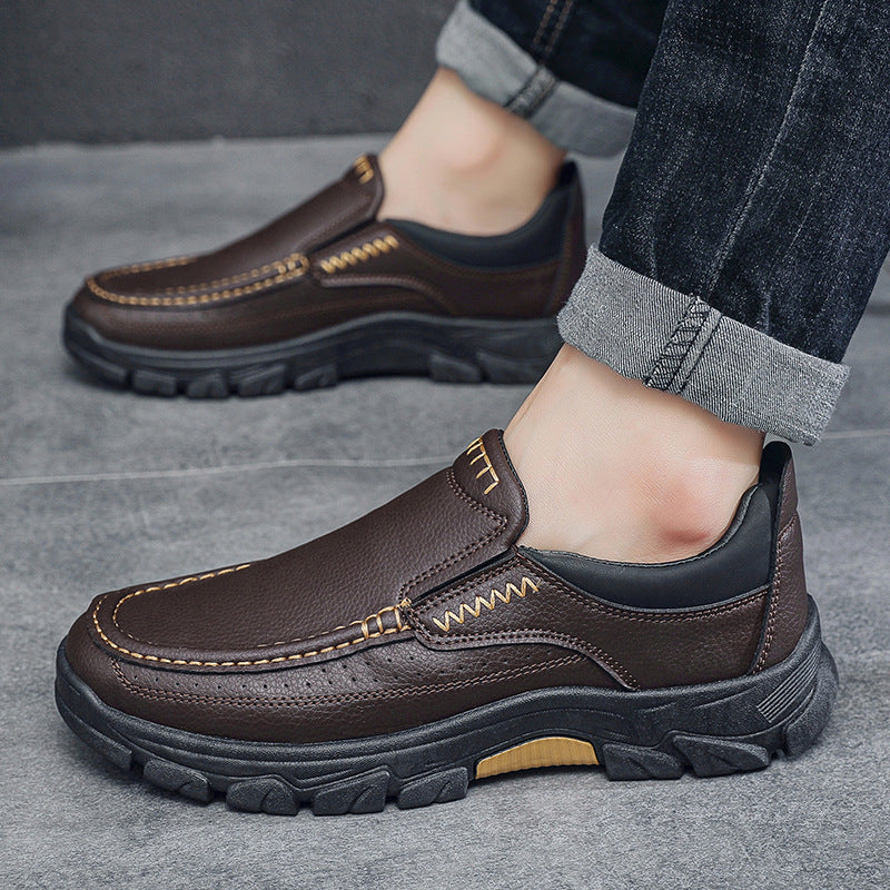 Męskie Biznesowe Buty ze Sztucznej Skóry PU | Idealne na Jesień