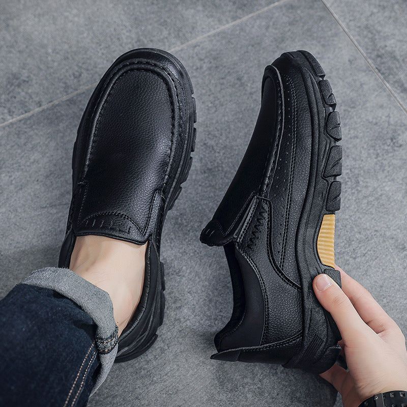 Męskie Biznesowe Buty ze Sztucznej Skóry PU | Idealne na Jesień