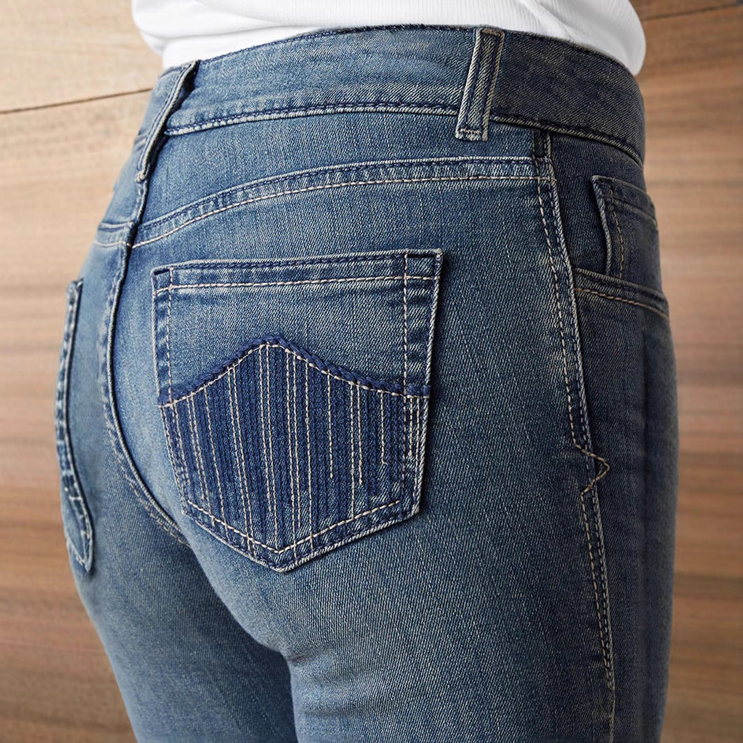 Dżinsy Mid-Waist Skinny Denim Idealne na Wszystkie Pory Roku