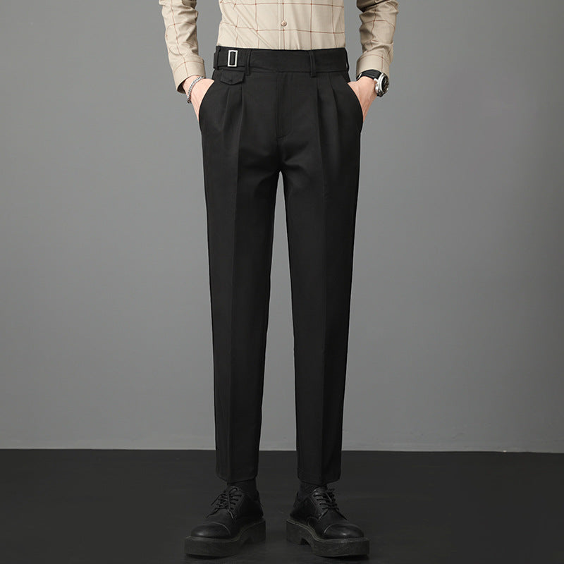 Męskie Garniturowe Spodnie Slim Fit | Idealne na Jesień
