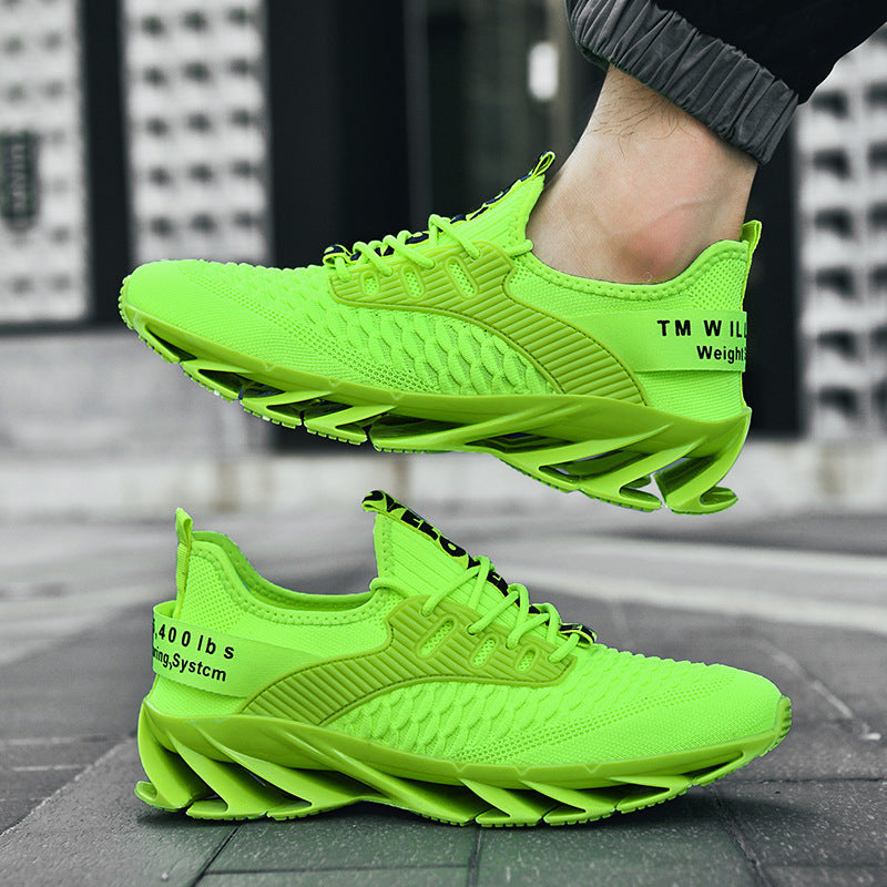Męskie Przewiewne Sneakersy z Podeszwą Blade i Gumową Podeszwą | Idealne na Każdy Sezon