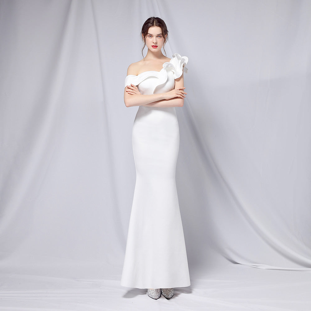 Elegancka Sukienka Wieczorowa Fishtail | Idealna na Jesień i Zimę
