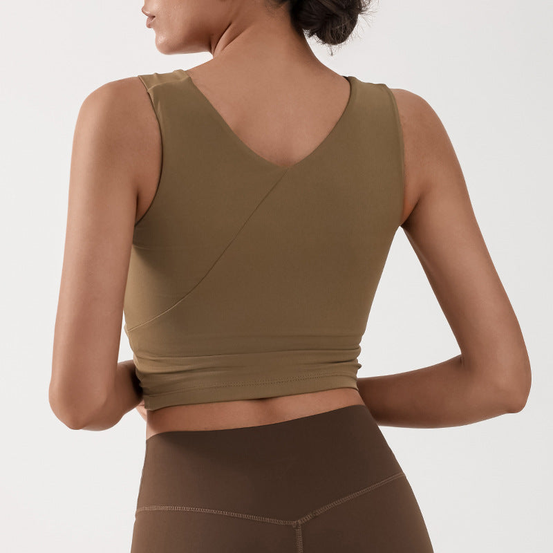 Oddychający Top Yoga z Nylonu i Spandeksu | Idealny na Lato