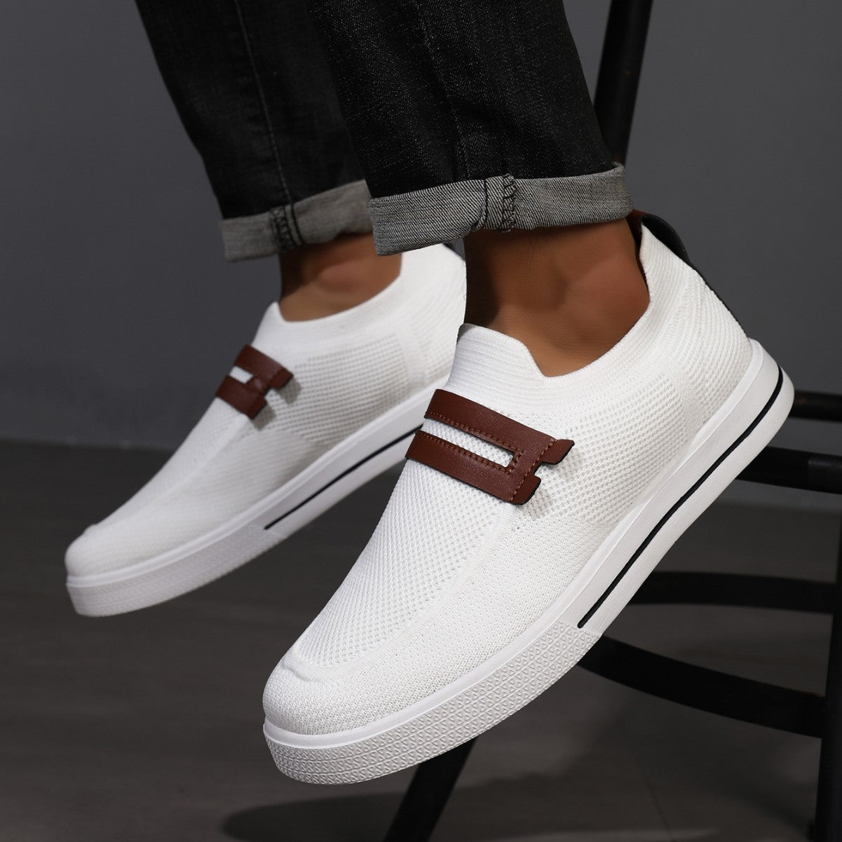 Męskie Przewiewne Buty Slip-On z Siateczki | Idealne na Lato