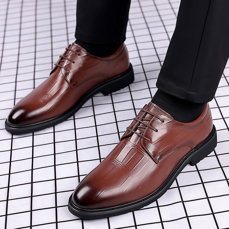 Męskie Skórzane Buty Biznesowe | Idealne na Jesień