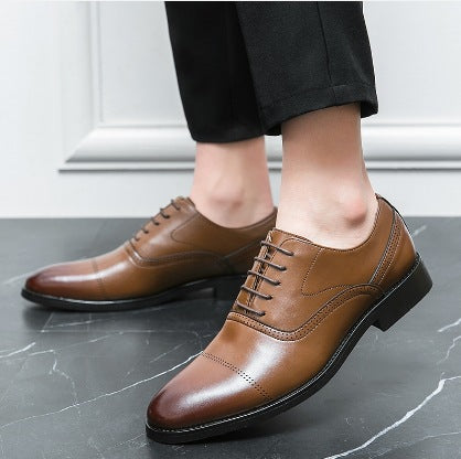 Męskie Skórzane Buty Oxford z Wiązaniem | Idealne na Każdą Porę Roku