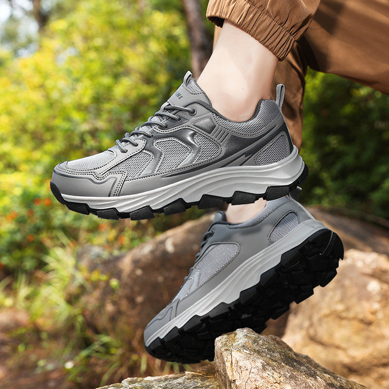 Męskie Buty Trekkingowe z Gumową Podeszwą | Idealne na Każdą Porę Roku
