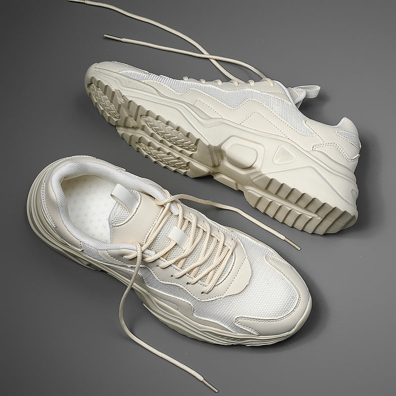 Siatkowe Oddychające Sneakersy na Grubej Podeszwie z Lekką Konstrukcją | Idealne na Każdą Porę Roku