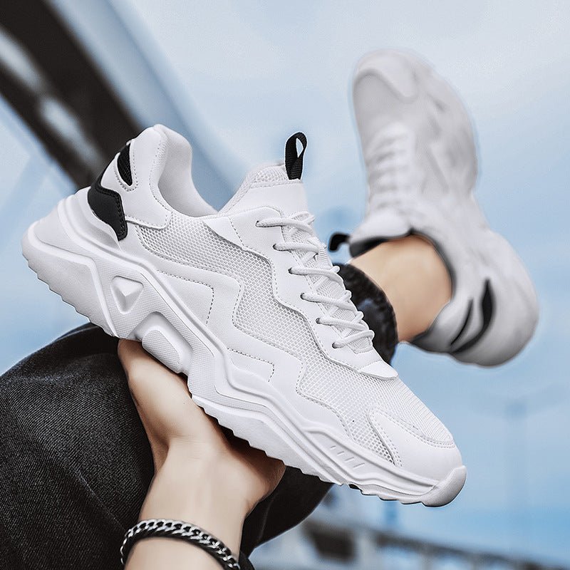 Siatkowe Oddychające Sneakersy na Grubej Podeszwie z Lekką Konstrukcją | Idealne na Każdą Porę Roku