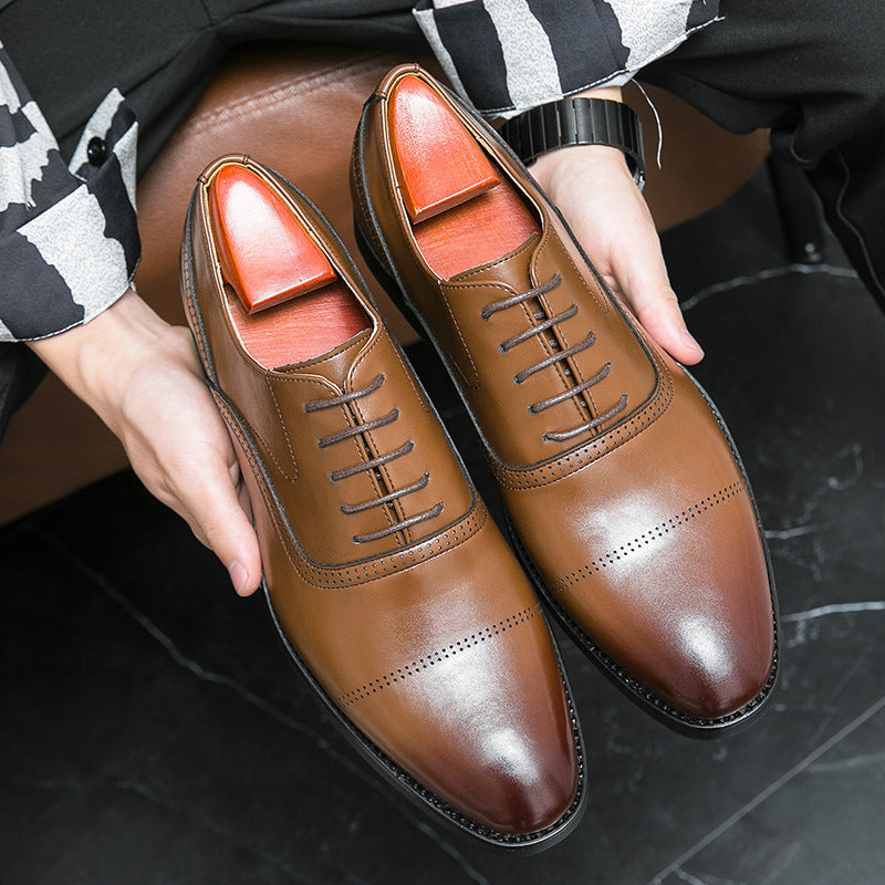 Męskie Skórzane Buty Oxford z Wiązaniem | Idealne na Każdą Porę Roku