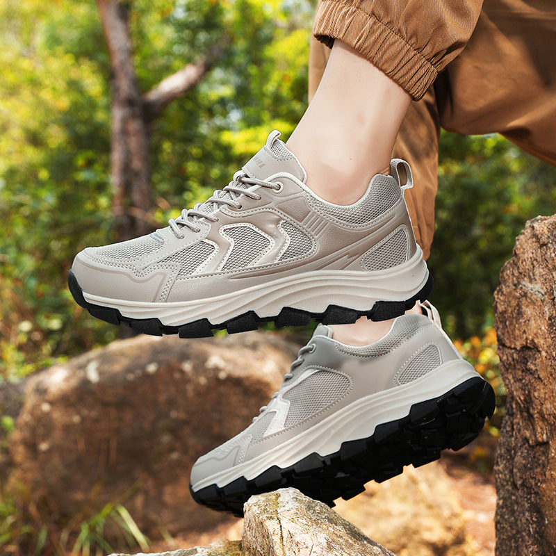 Męskie Buty Trekkingowe z Gumową Podeszwą | Idealne na Każdą Porę Roku