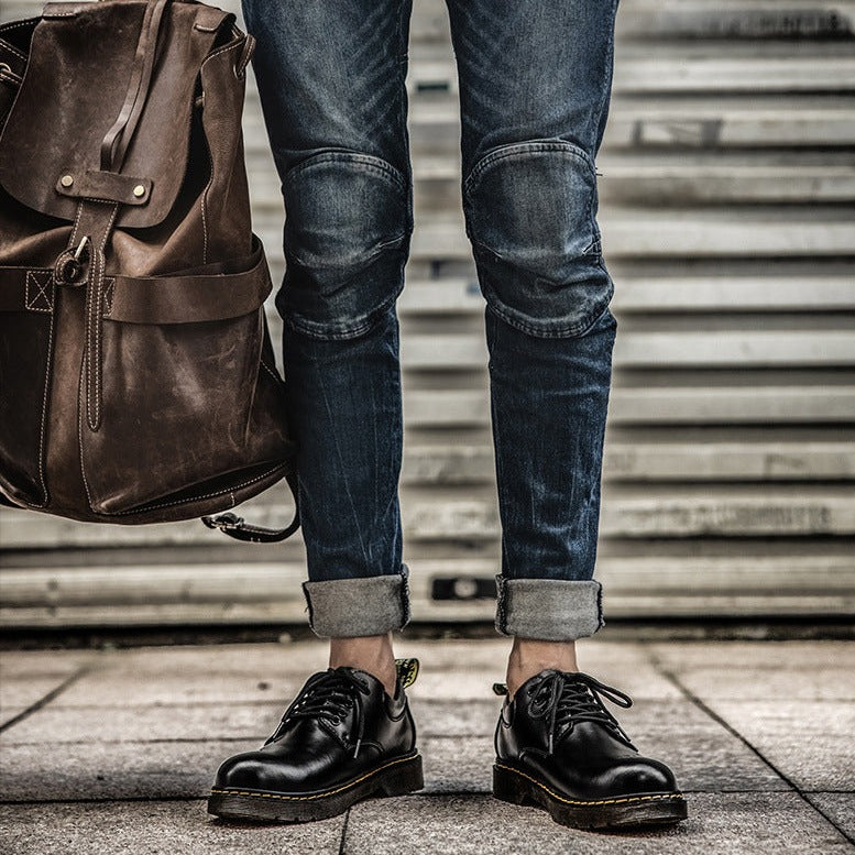 Komfortowe klasyczne skórzane buty męskie | Idealne na każdą porę roku