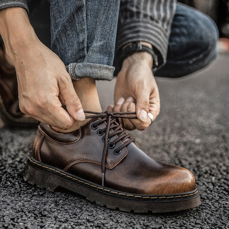 Komfortowe klasyczne skórzane buty męskie | Idealne na każdą porę roku