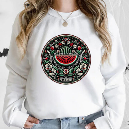 Bluza z długim rękawem i nadrukiem arbuza | Idealna na każdą porę roku