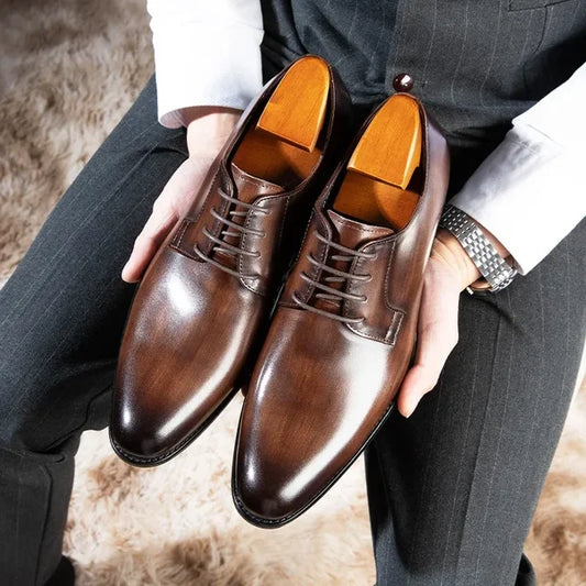 Klasyczne Vintage Męskie Buty o Smukłej Sylwetce i Ponadczasowym Designie