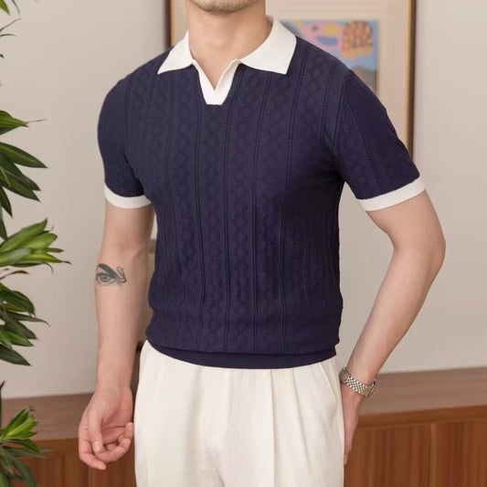 Koszulka polo Slim Fit Color Block Idealna na lato