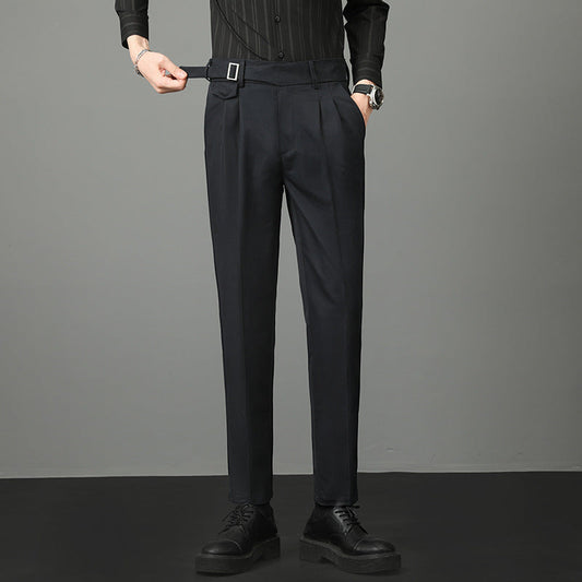 Męskie Garniturowe Spodnie Slim Fit | Idealne na Jesień