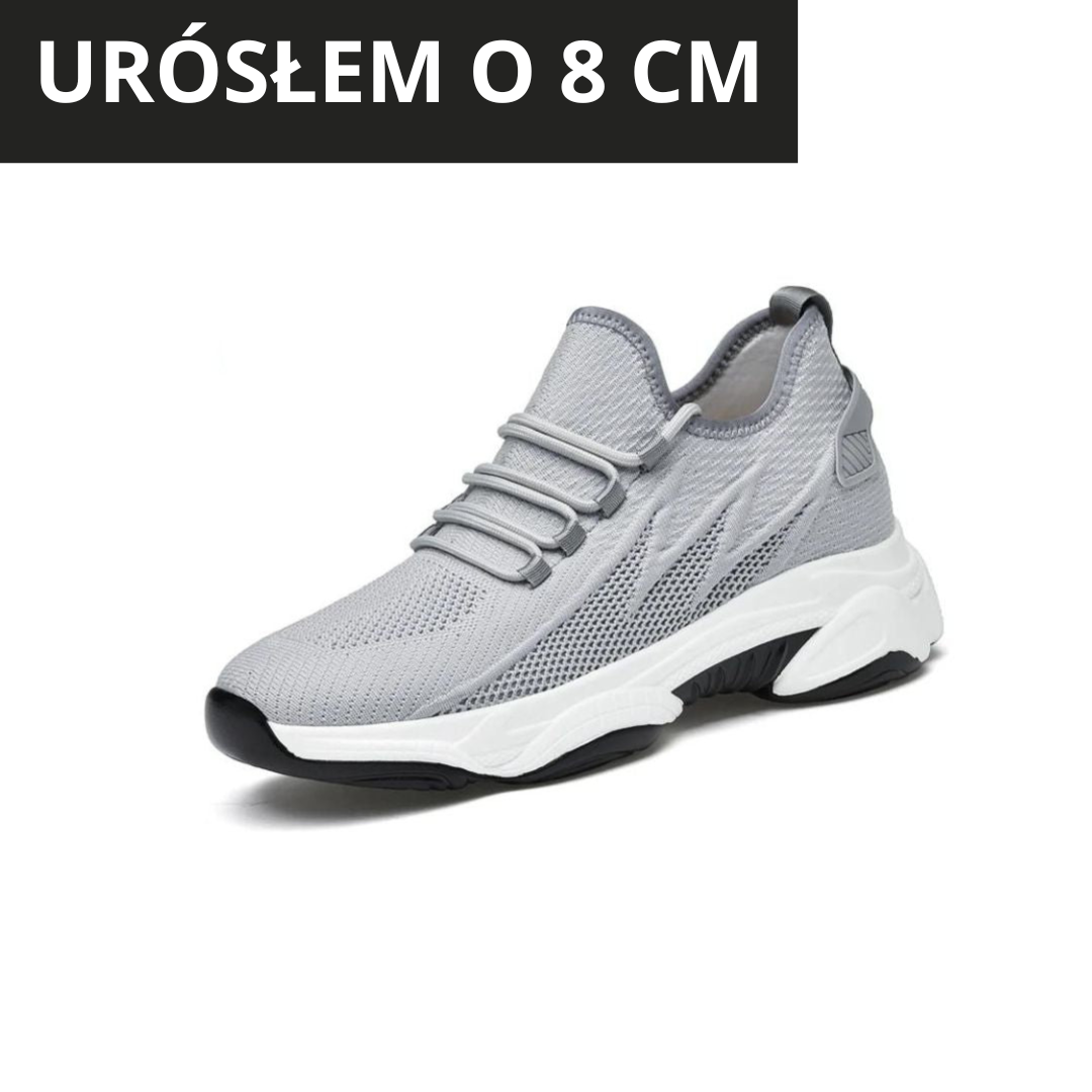 Podwyższające Sneakersy Męskie – Dyskretne Buty z Dodatkową Wysokością