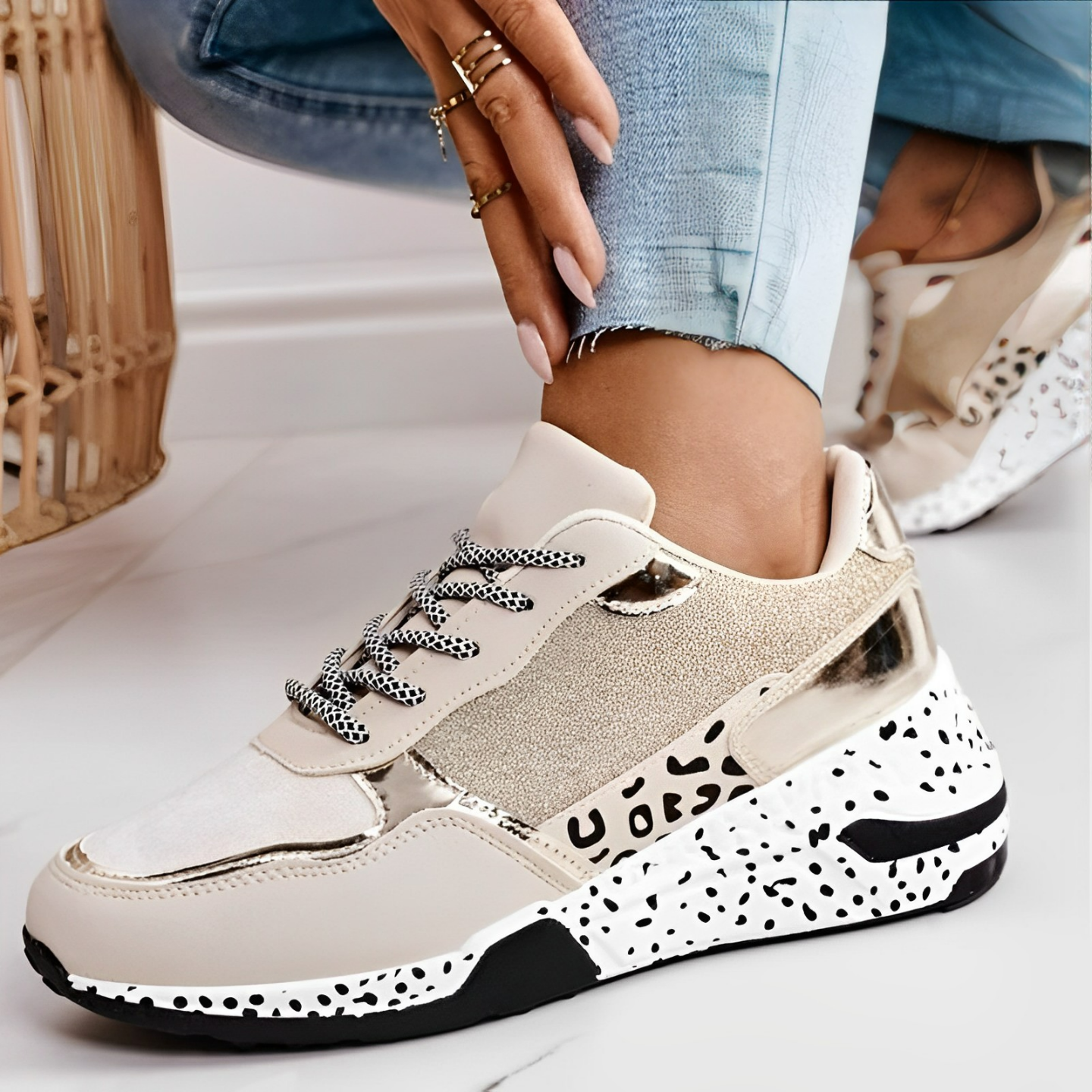 Lekkie Oddychające Buty Sportowe z Amortyzowaną Podeszwą | Idealne na Wiosnę i Lato