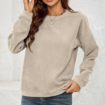 Sweter Pulower Z Sztruksu Z Długimi Rękawami Idealny Na Wiosnę