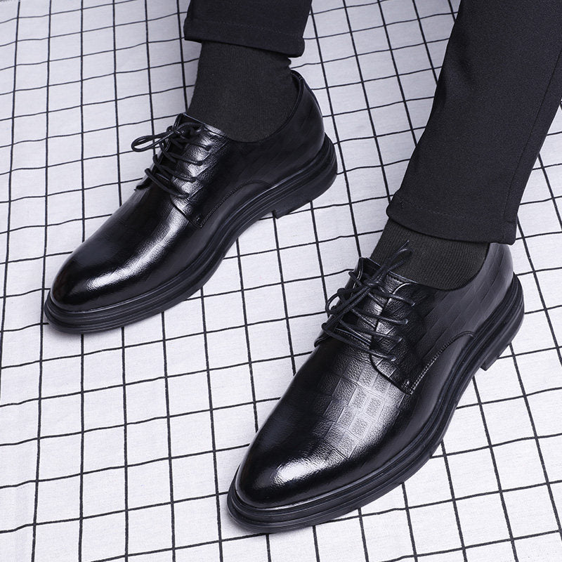 Skórzane Buty Biznesowe z Antypoślizgową Podeszwą | Idealne na Jesień