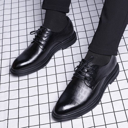 Skórzane Buty Biznesowe z Antypoślizgową Podeszwą | Idealne na Jesień