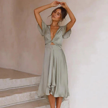 Zwiewna Sukienka Vintage z Eleganckim Krojem | Idealna na Lato