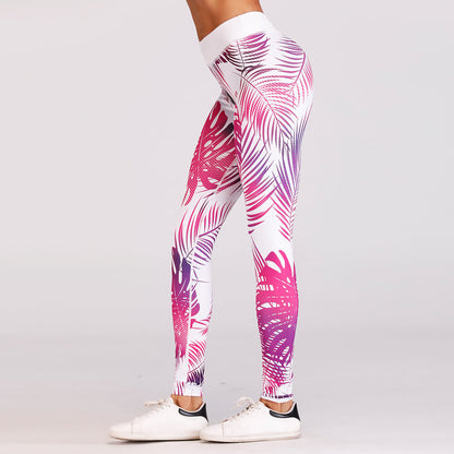 Legginsy Do Jogi Z Czerwonym Wzorem I Wysoką Elastycznością Idealne Na Wiosnę Jesień Zimę