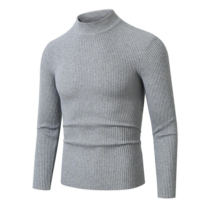 Męski Luźny Sweter w Paski | Idealny na Wiosnę i Jesień