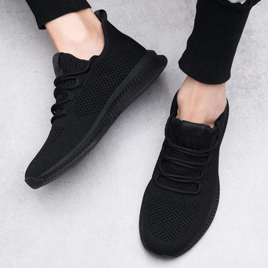 Męskie Lekkie Sneakersy z Dzianinowej Siatki z Oddychającym Designem | Idealne na Wiosnę i Lato