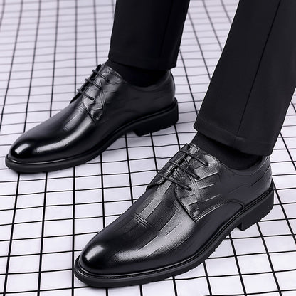 Męskie Skórzane Buty Biznesowe | Idealne na Jesień